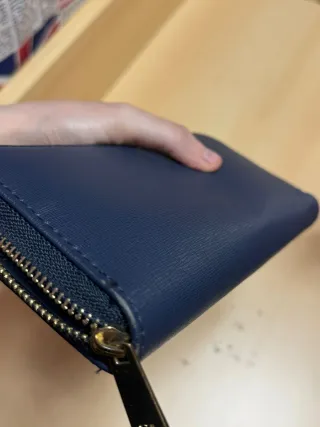 2 Portafogli Donna Blu Floreale e Blu Fiocco