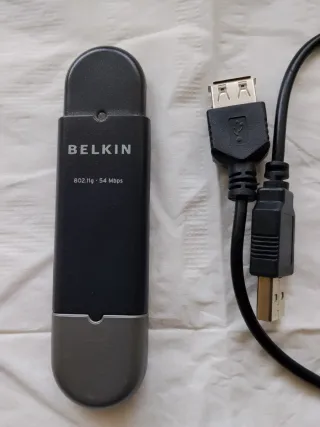 Adaptador WiFi Belkin Wireless 802.11 G por USB