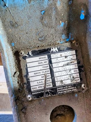 Martillo y brazo mini excavadora