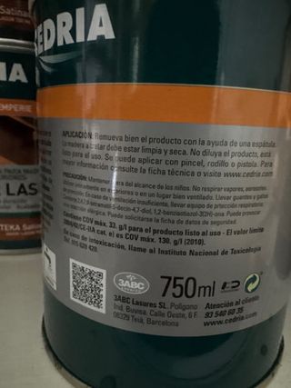 Lote 2 Botes FON-TIN Nogal Cedria