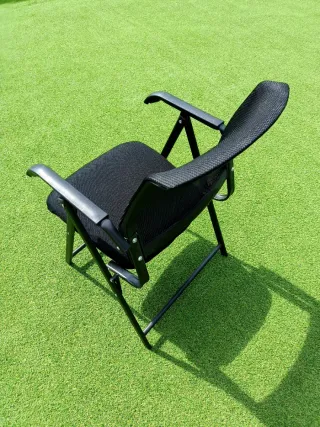 Silla de oficina plegable negra nueva
