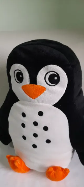 Peluche Pinguino Cuscino Ikea Vintage