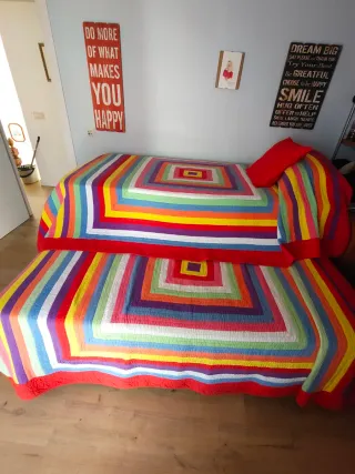 Cama nido con cajones y colchones