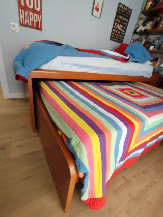 Cama nido con cajones y colchones