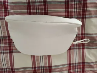 Borsa da toilette bianca da donna