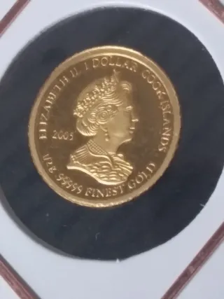 Moneta d'oro Elisabetta II Inghilterra