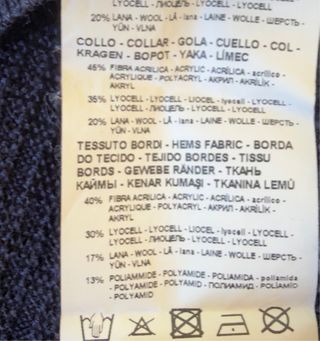 Jersey hombre Emporio Armani punto azul marino S