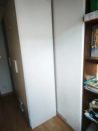 Ropero infantil/juvenil beige y azul