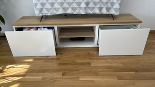 Mueble TV, Ikea BESTÅ, blanco