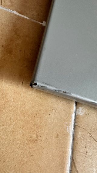 Mesa de cocina cristal y metal