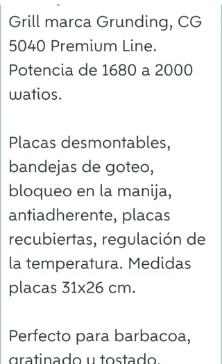 Grill Grundig