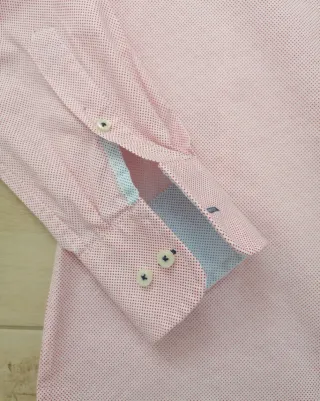 Camisa Álvaro Moreno Rosa Estampada Talla M