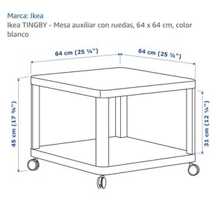 Mesa auxiliar Ikea en perfecto estado