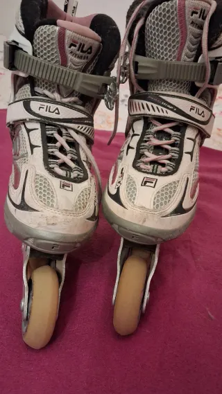 Patines línea Fila talla 37 rosas