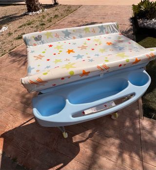 Bañera cambiador bebé con ruedas bebeconfort