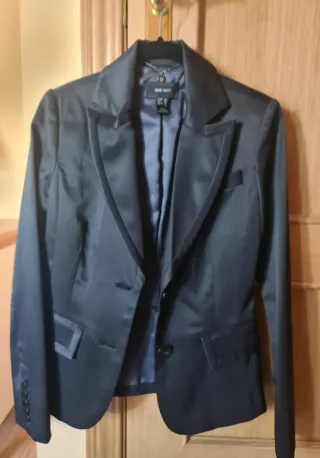 Blazer Mango Negro