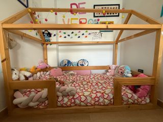 Cama Montessori Madera Natural
