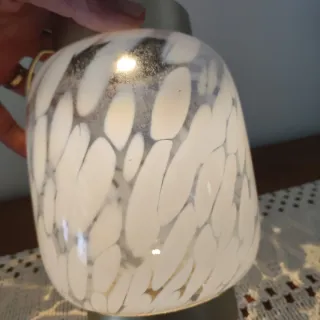 Lámpara Decorativa Cristal y Metal