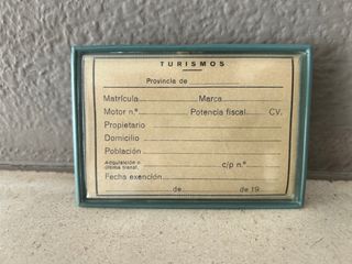 Porta cédula coche clásico