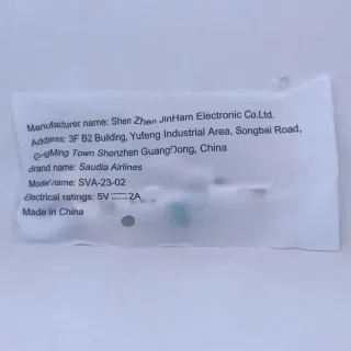 Cable USB Saudia Airlines