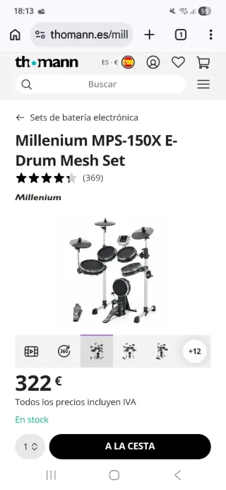 Batería Electrónica Millenium MPS-150X