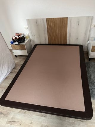 Somier Base Tapizada Flex 135x190 Beige