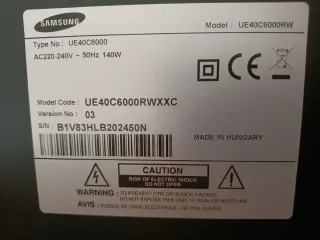 Samsung TV 40 Negro/Plata