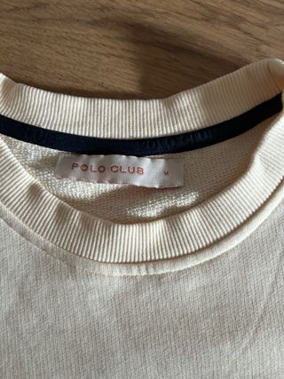 Sudadera Polo Club Mujer Talla M Beige