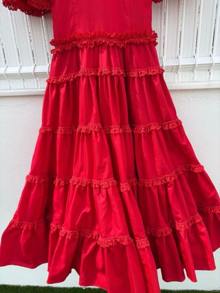 Vestido Flamenca Canastero Rojo