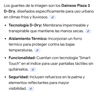 Guantes de moto negros con detalles verdes Talla S