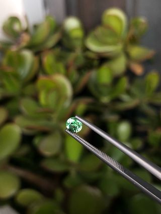 Tsavorite naturale 0.36 ct gemma per gioielli