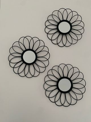 Conjunto 3 espejos decorativos forja