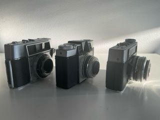 285. Lote 3 Camaras antiguas para piezas por 11€.