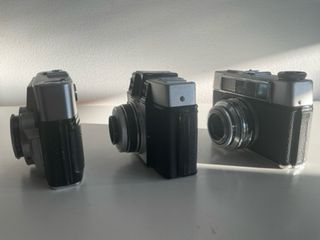 285. Lote 3 Camaras antiguas para piezas por 11€.