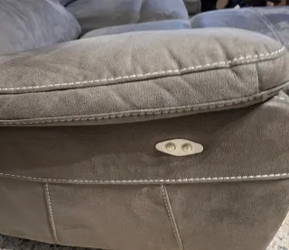 Sofá Eléctrico 3 Plazas Gris