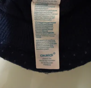 Cappellino bambina blu e viola