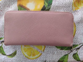 Portafogli Stradivarius rosa e grigio