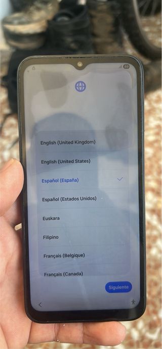 Teléfono para piezas (bloqueo Google)