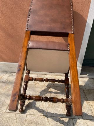 Sedia studio pelle marrone