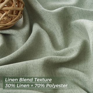 Cortinas verdes de tela