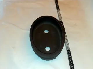 Maceta bonsai cerámica gris