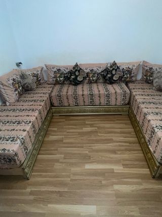 Salón Marroquí Tapizado Madera