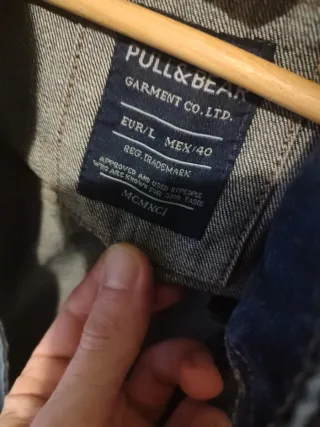 Chaqueta tejana azul