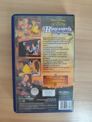 Películas VHS Disney