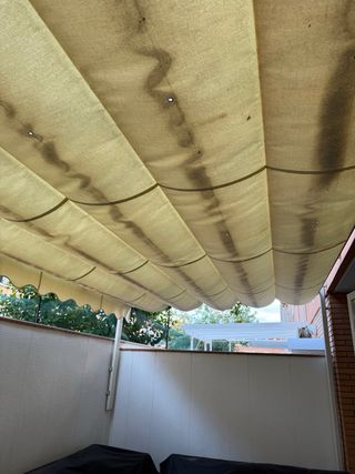 Toldo y estructura de aluminio 5x3 metros