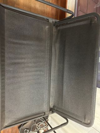 Sofá Cama Ikea Hammarn Negro/Gris