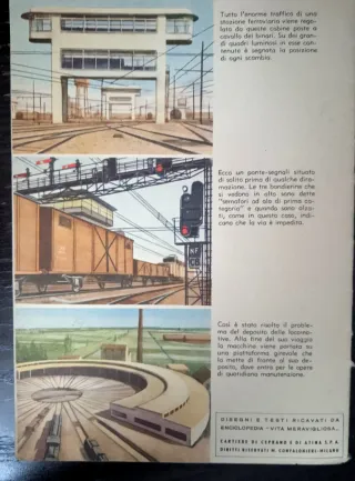 Quaderno scolastico Navi e Treni anni '50