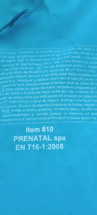 Cuna de viaje plegable Prenatal