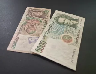 Banconote 5000 Lire Italia