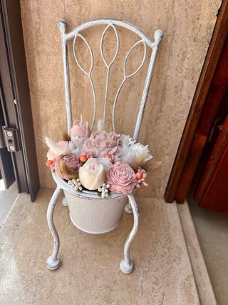 Sediolina con Candele profumate decorative